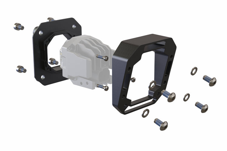 Flush or Angled Mounting Kit: Morimoto 1Banger-4