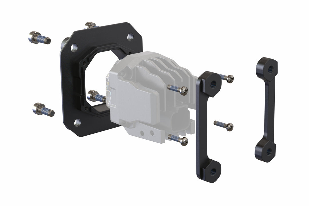 Flush or Angled Mounting Kit: Morimoto 1Banger-5