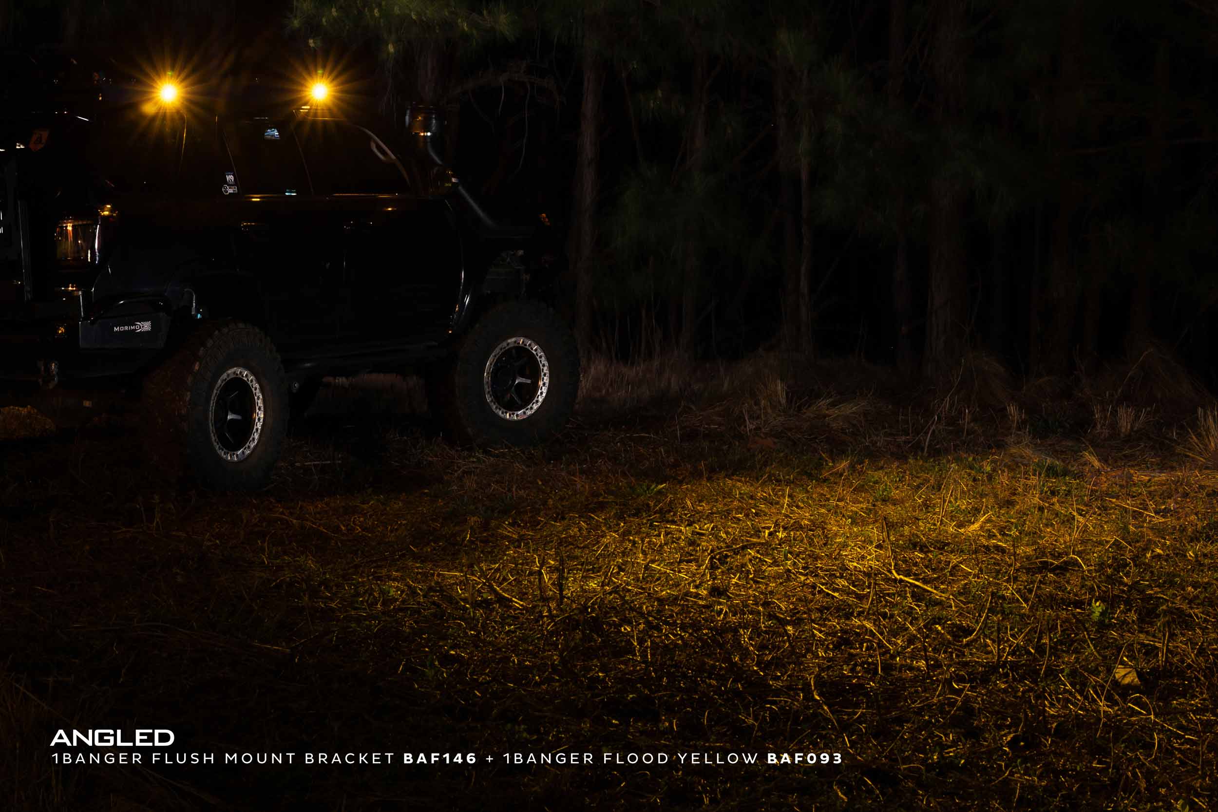 Flush or Angled Mounting Kit: Morimoto 1Banger-7