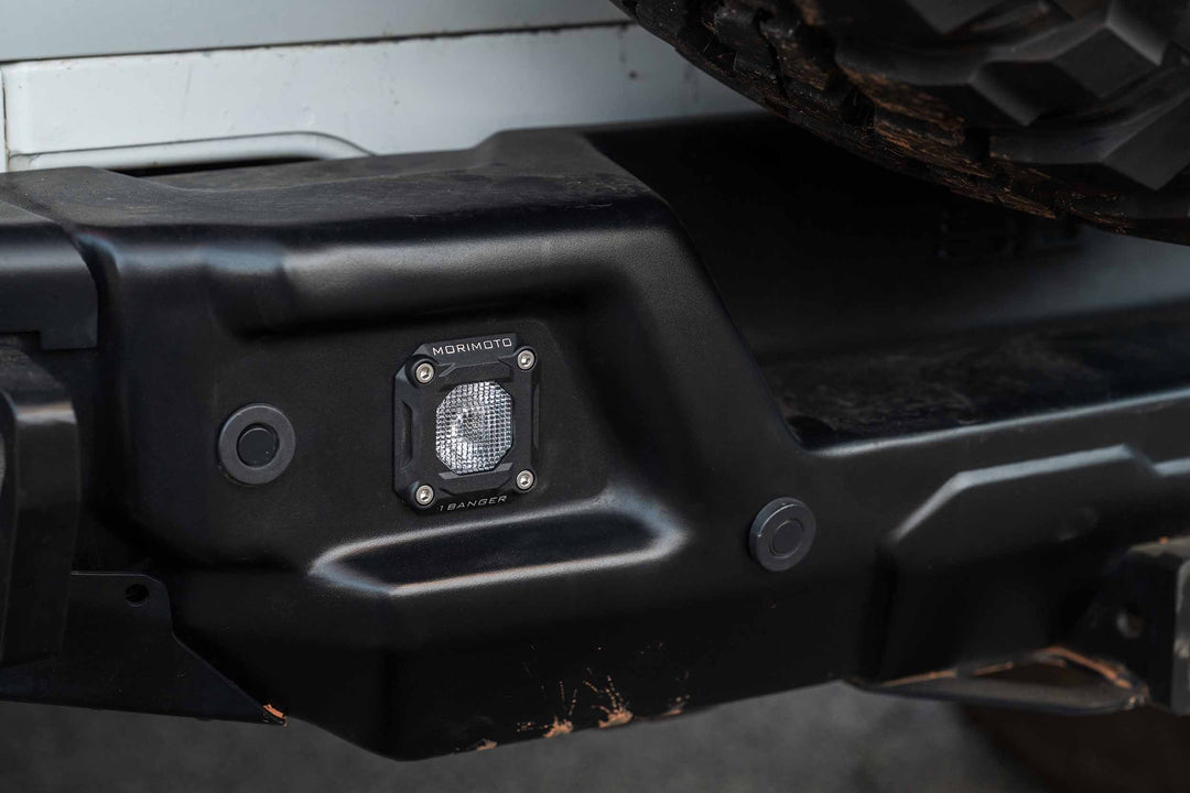 Flush or Angled Mounting Kit: Morimoto 1Banger-9