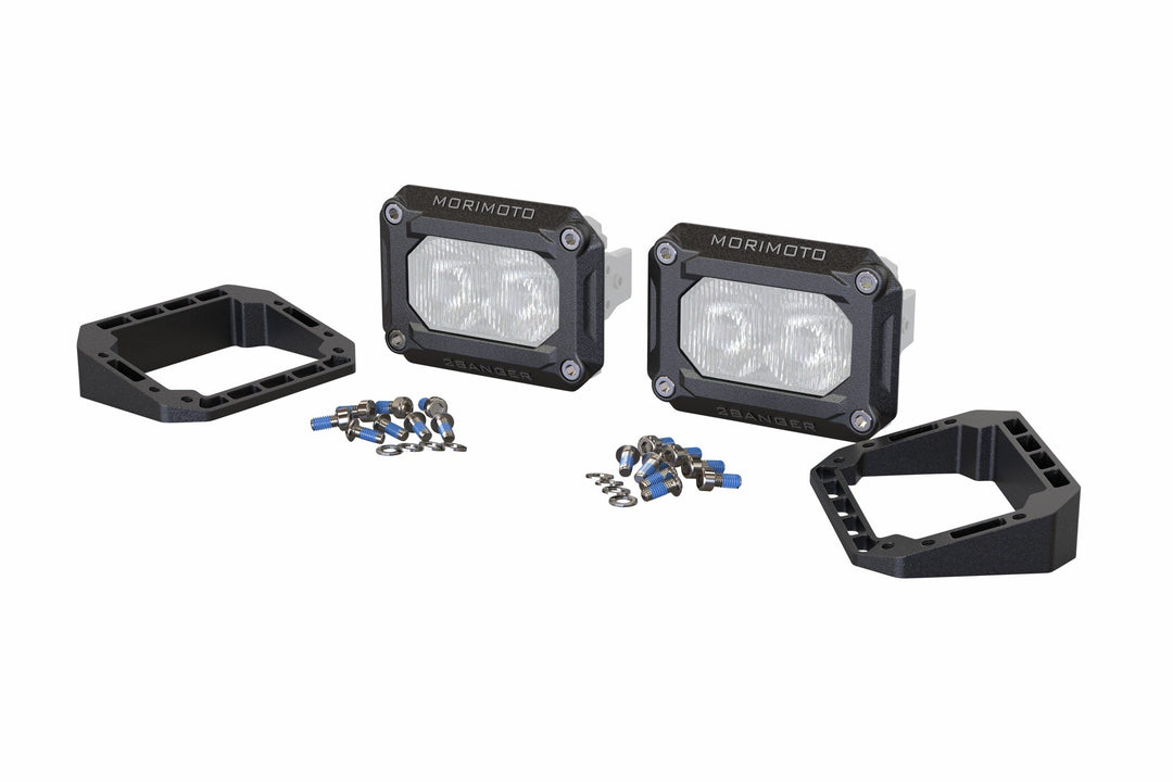 Flush or Angled Mounting Kit: Morimoto 2Banger-1