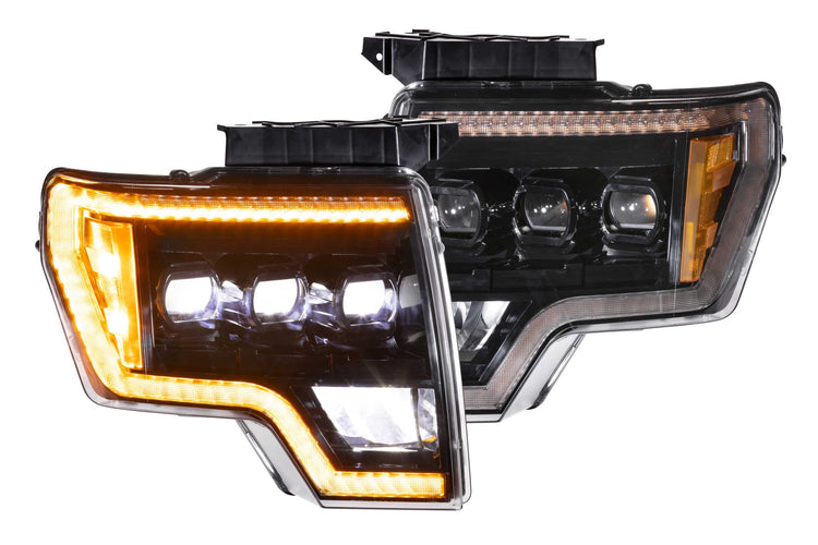 Ford F150 (09-14): Morimoto XB LED Headlights (Amber DRL)-LF506-A-ASM