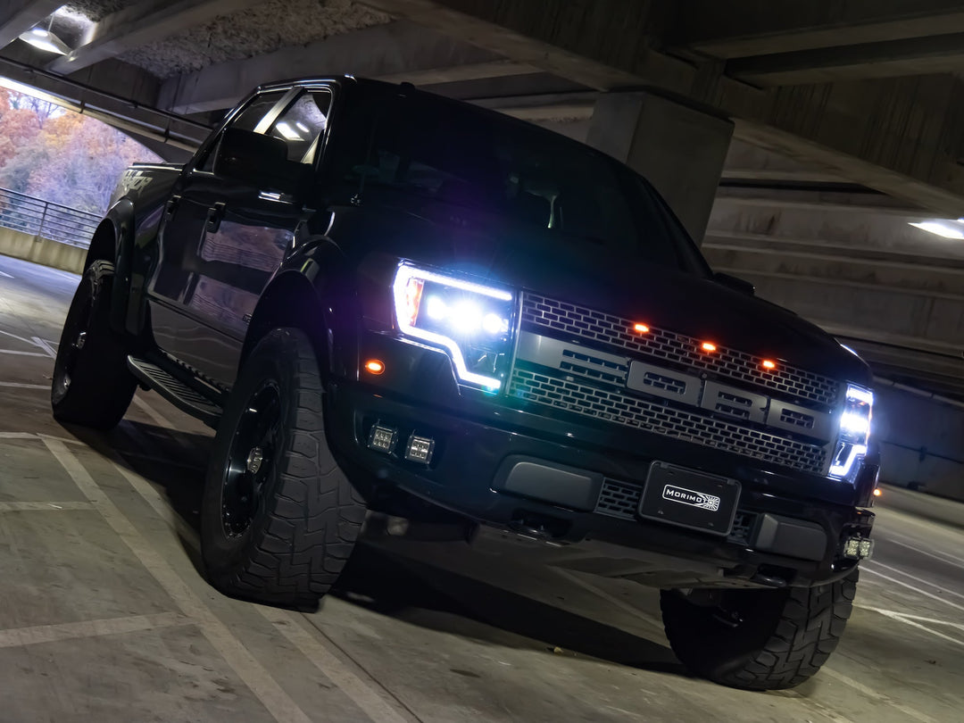 Ford F150 (09-14): Morimoto XB LED Headlights (White DRL)-1