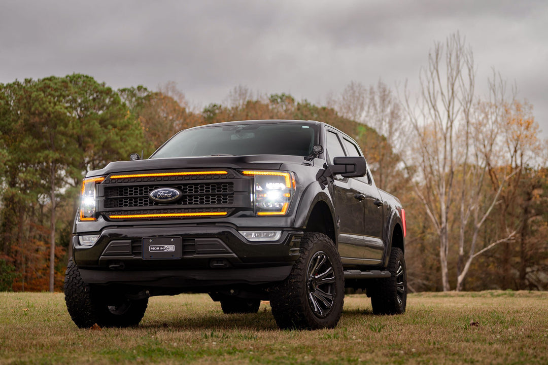 Ford F150 (2021+): Morimoto XB LED Headlights/ Amber DRL-8