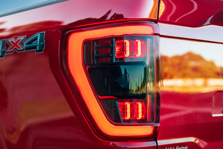 Ford F150 (2021+) (Pair / BLIS / Smoked): Morimoto XB LED Tails-1