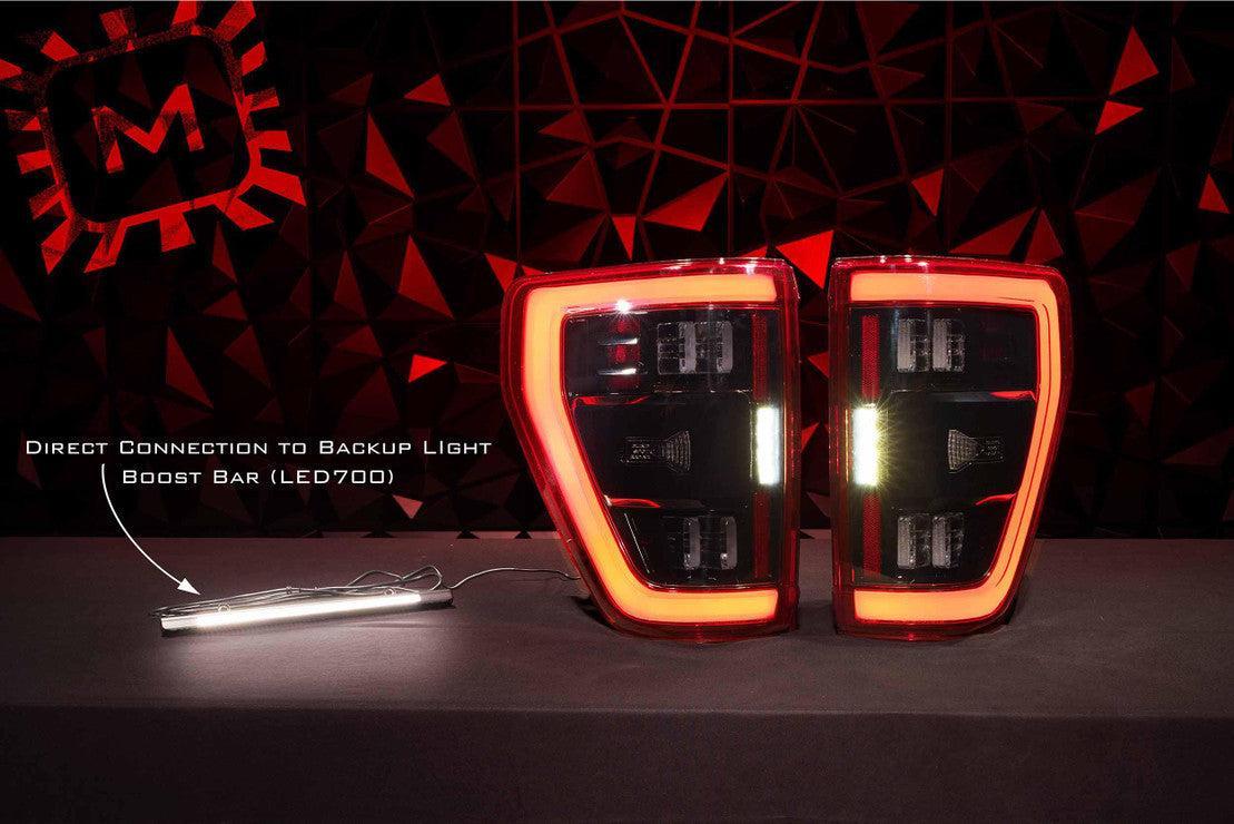 Ford F150 (2021+) (Pair / BLIS / Smoked): Morimoto XB LED Tails-10