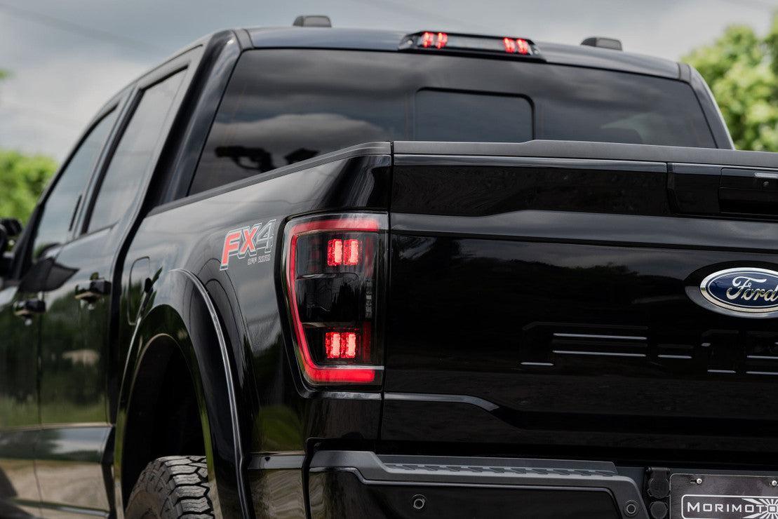 Ford F150 (2021+) (Pair / BLIS / Smoked): Morimoto XB LED Tails-7