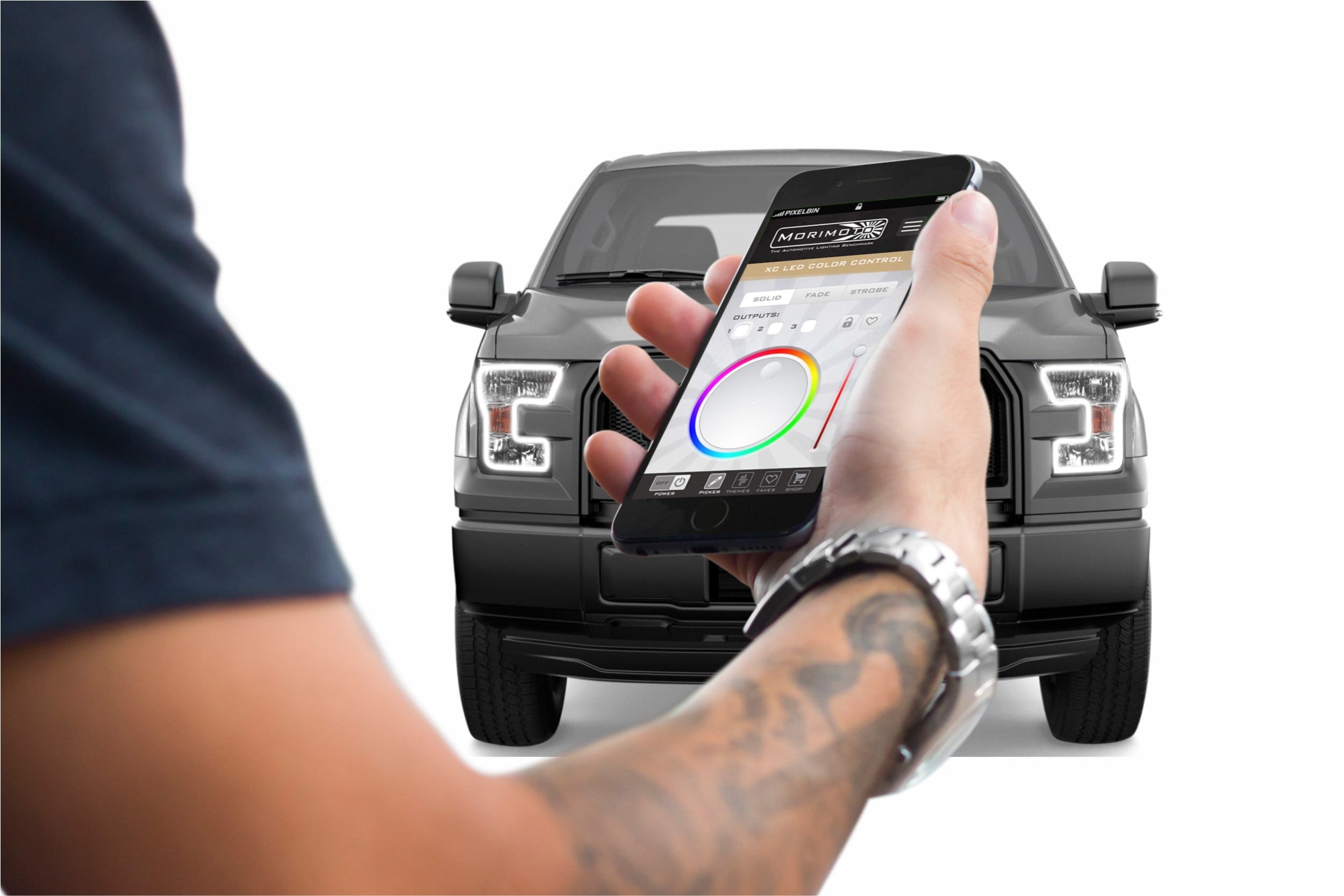 Ford F150 w/o OEM LED (15-17): Profile Prism (RGB) Fitted Halos (Kit)-2