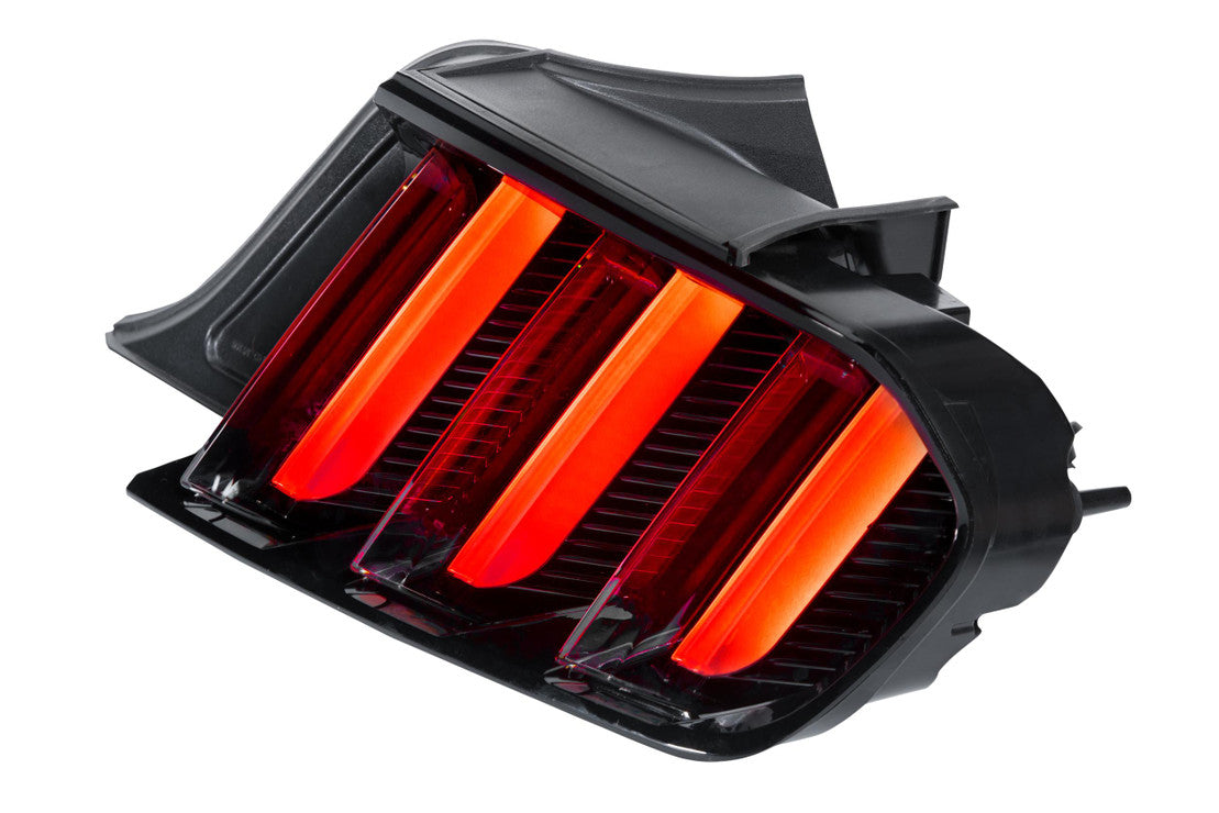 Ford Mustang (15-22) (Pair / Clear / Amber / Sequential): Morimoto XB LED Tails-LF425