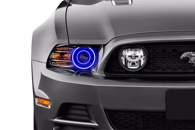 Ford Mustang w/ OEM HID (10-14): Profile Prism Fitted Halos (Kit)-EDC01122