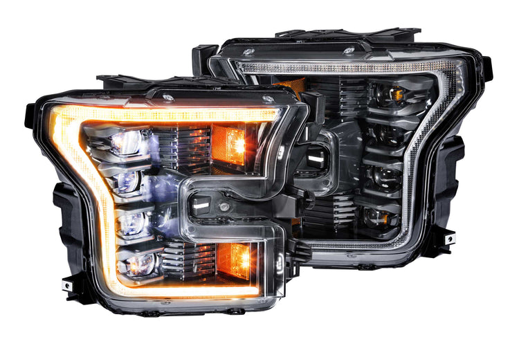 Ford Raptor (16-21): Morimoto XB LED Headlights (Amber DRL/ Gen 2)-3