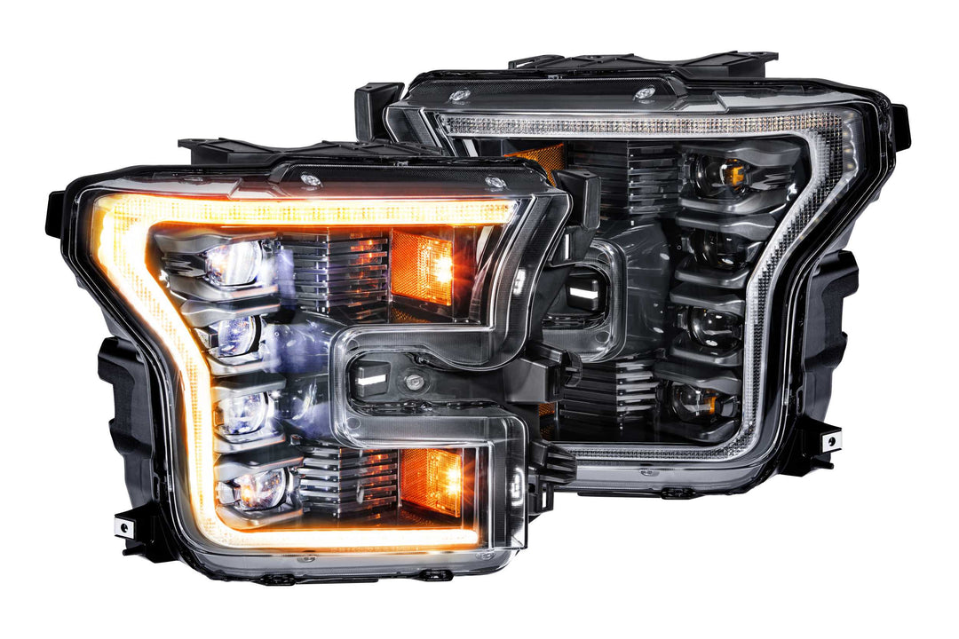 Ford Raptor (16-21): Morimoto XB LED Headlights (Amber DRL/ Gen 2)-LF502-A.2-ASM