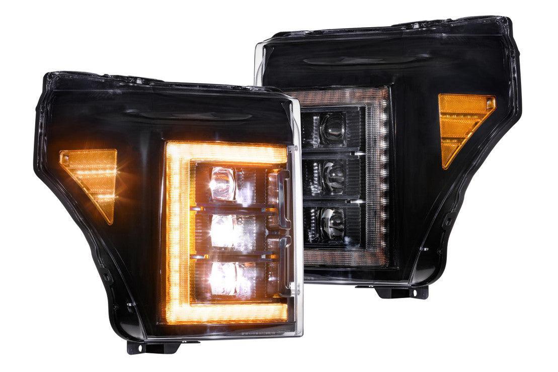 Ford Super Duty (11-16): Morimoto XB LED Headlights (Amber DRL)-2