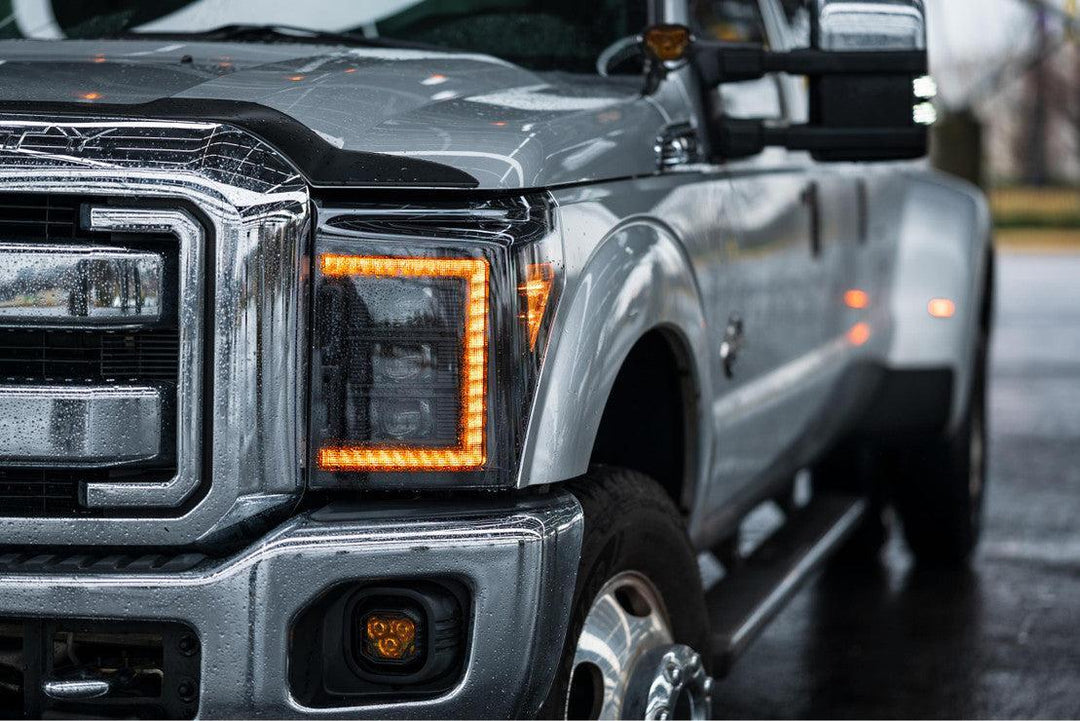 Ford Super Duty (11-16): Morimoto XB LED Headlights (Amber DRL)-9