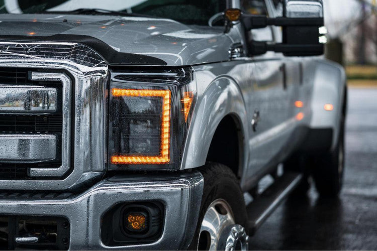 Ford Super Duty (11-16): Morimoto XB LED Headlights (Amber DRL)-9