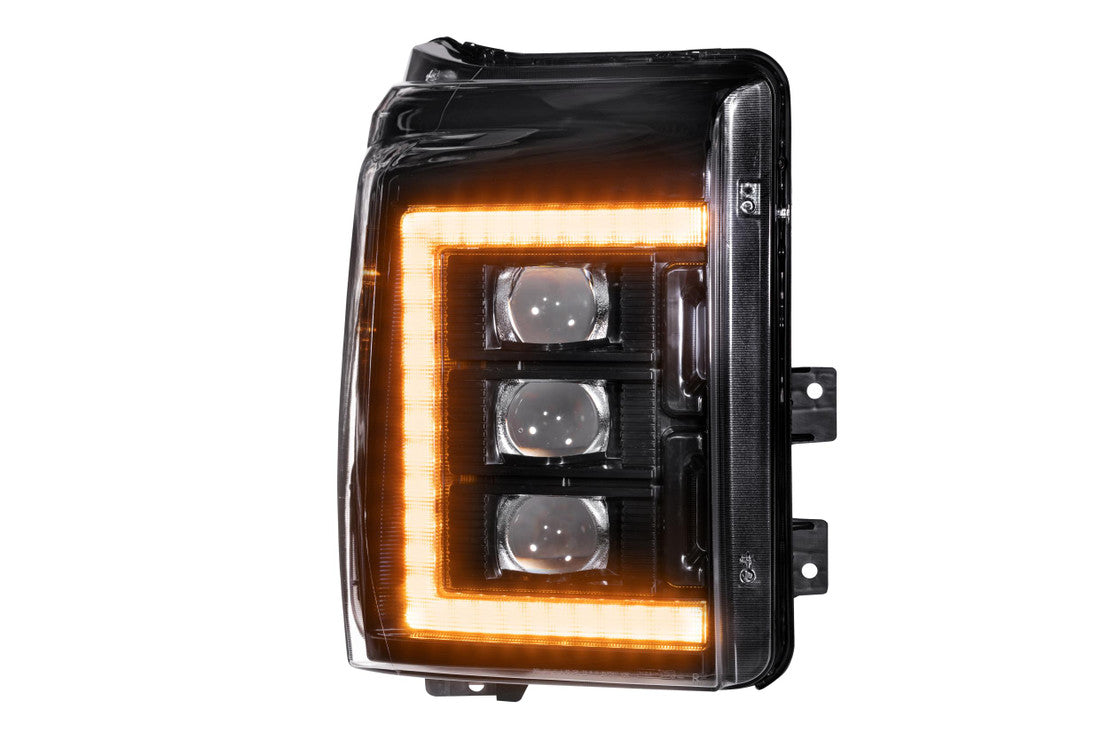 Ford Super Duty (11-16): Morimoto XB LED Headlights (Amber DRL)-LF505-A-ASM