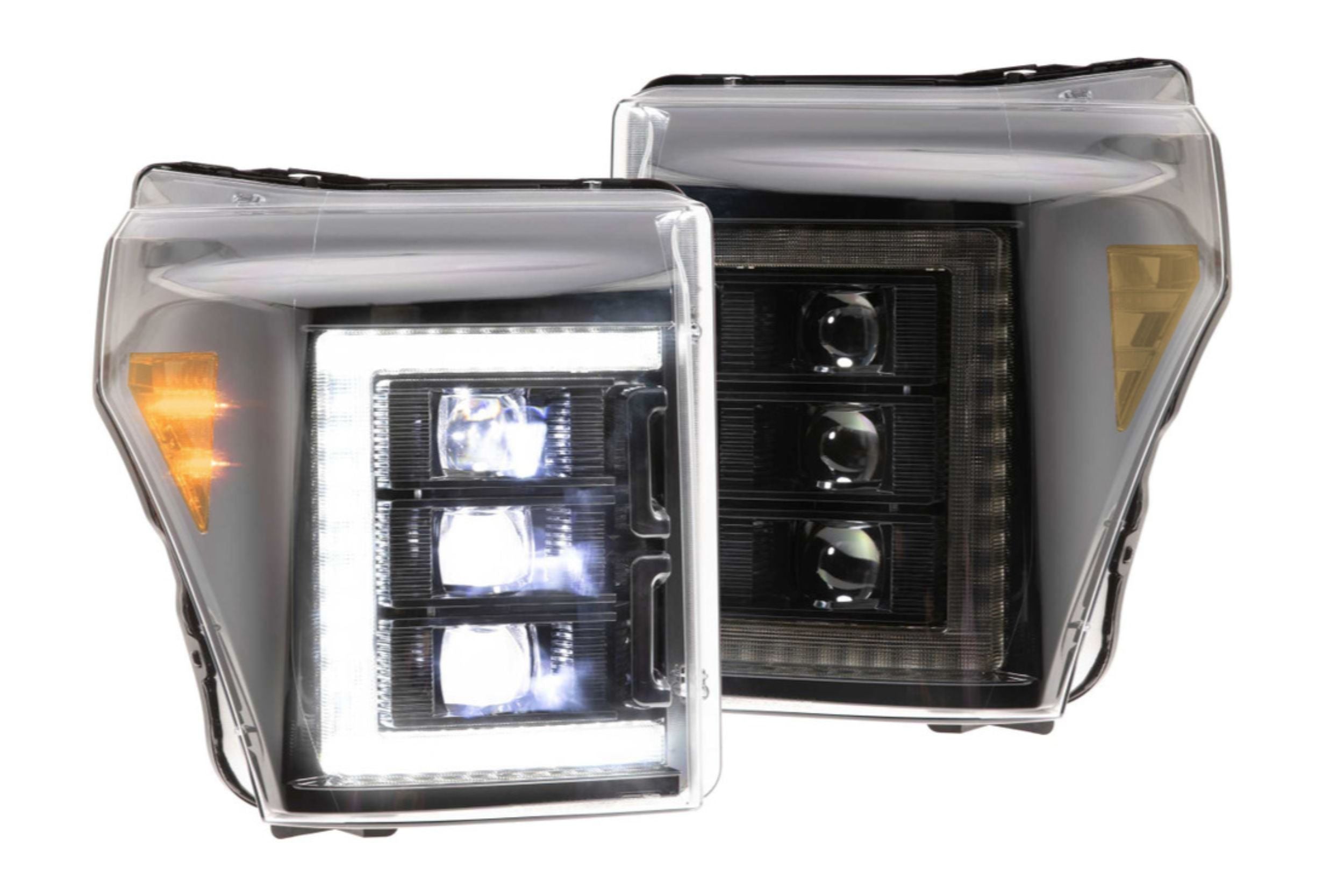 Ford Super Duty (11-16): Morimoto XB LED Headlights (White DRL)-2