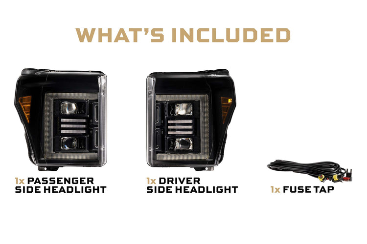 Ford Super Duty (11-16 / Set): Morimoto XB Hybrid LED Headlights-10