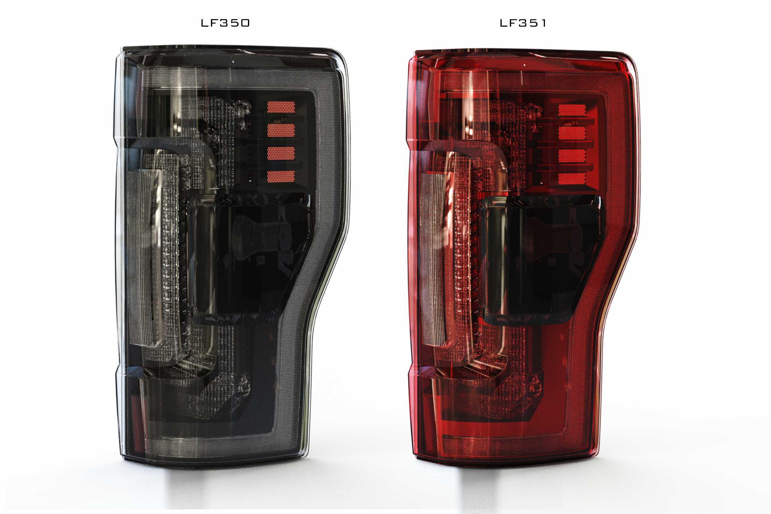 Ford Super Duty (17-22) (Pair / Red): Morimoto XB LED Tails-LF351
