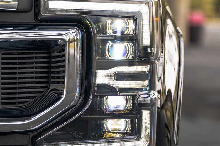 Ford Super Duty (2020+): Morimoto XB LED Headlights (White DRL)-LF508