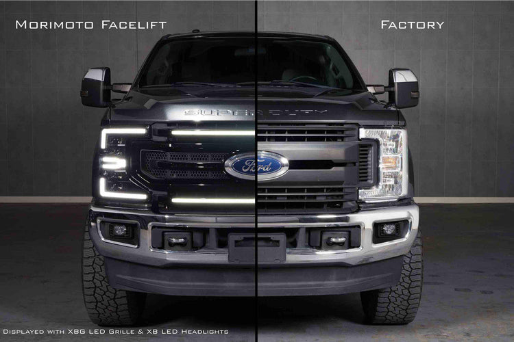 Ford Super Duty Facelift Kit: 17-19 To 20-22 Front End-12