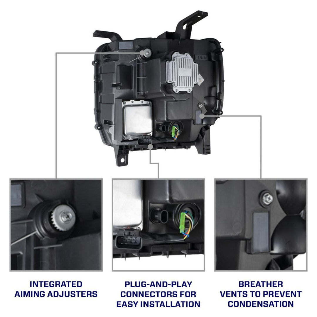 Form Lighting 14-18 GMC Sierra 1500 and 15-19 GMC Sierra 2500/3500 LED Reflector Headlights-6