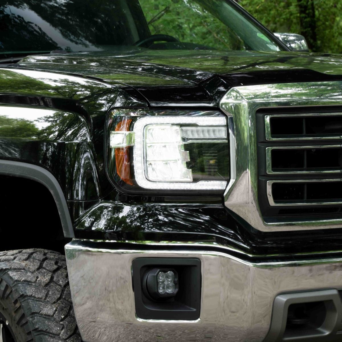 Form Lighting 14-18 GMC Sierra 1500 and 15-19 GMC Sierra 2500/3500 LED Reflector Headlights-7