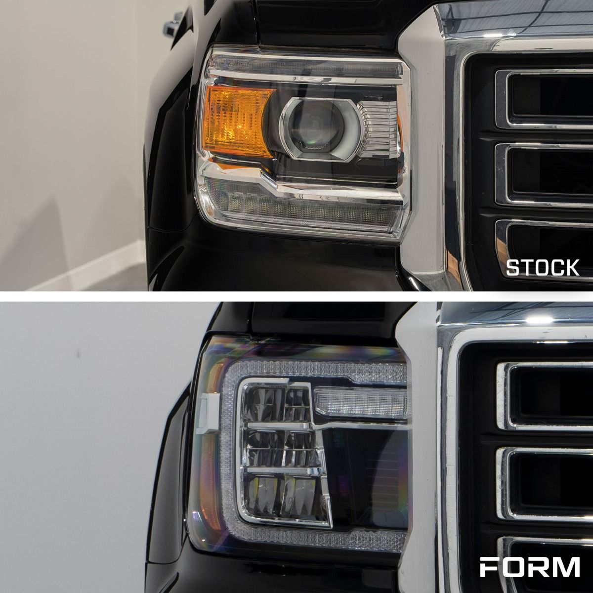 Form Lighting 14-18 GMC Sierra 1500 and 15-19 GMC Sierra 2500/3500 LED Reflector Headlights-8