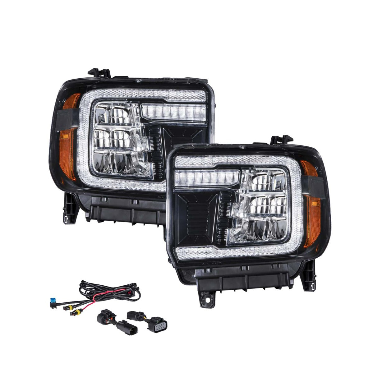 Form Lighting 14-18 GMC Sierra 1500 and 15-19 GMC Sierra 2500/3500 LED Reflector Headlights-FL0011