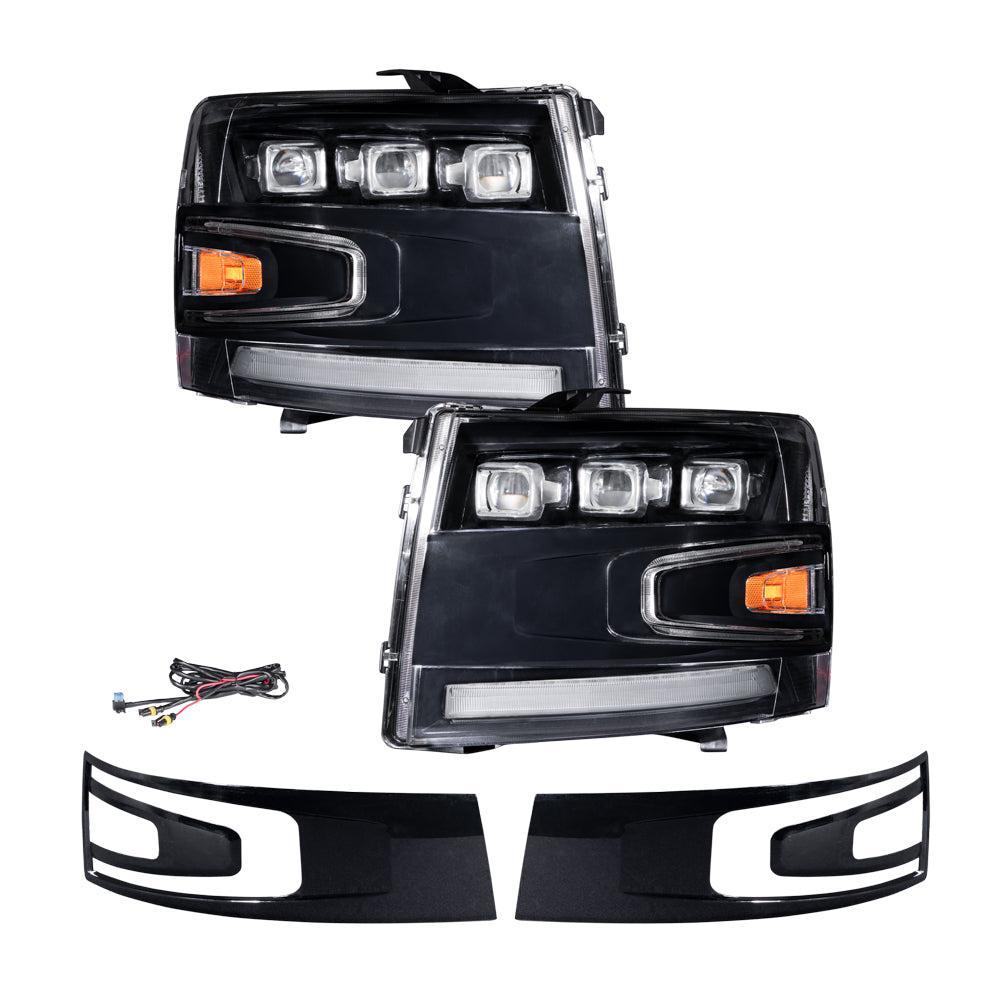 Form Lighting 2007-2013 Chevrolet Silverado LED Projector Headlights-3