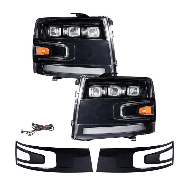 Form Lighting 2007-2013 Chevrolet Silverado LED Projector Headlights-3