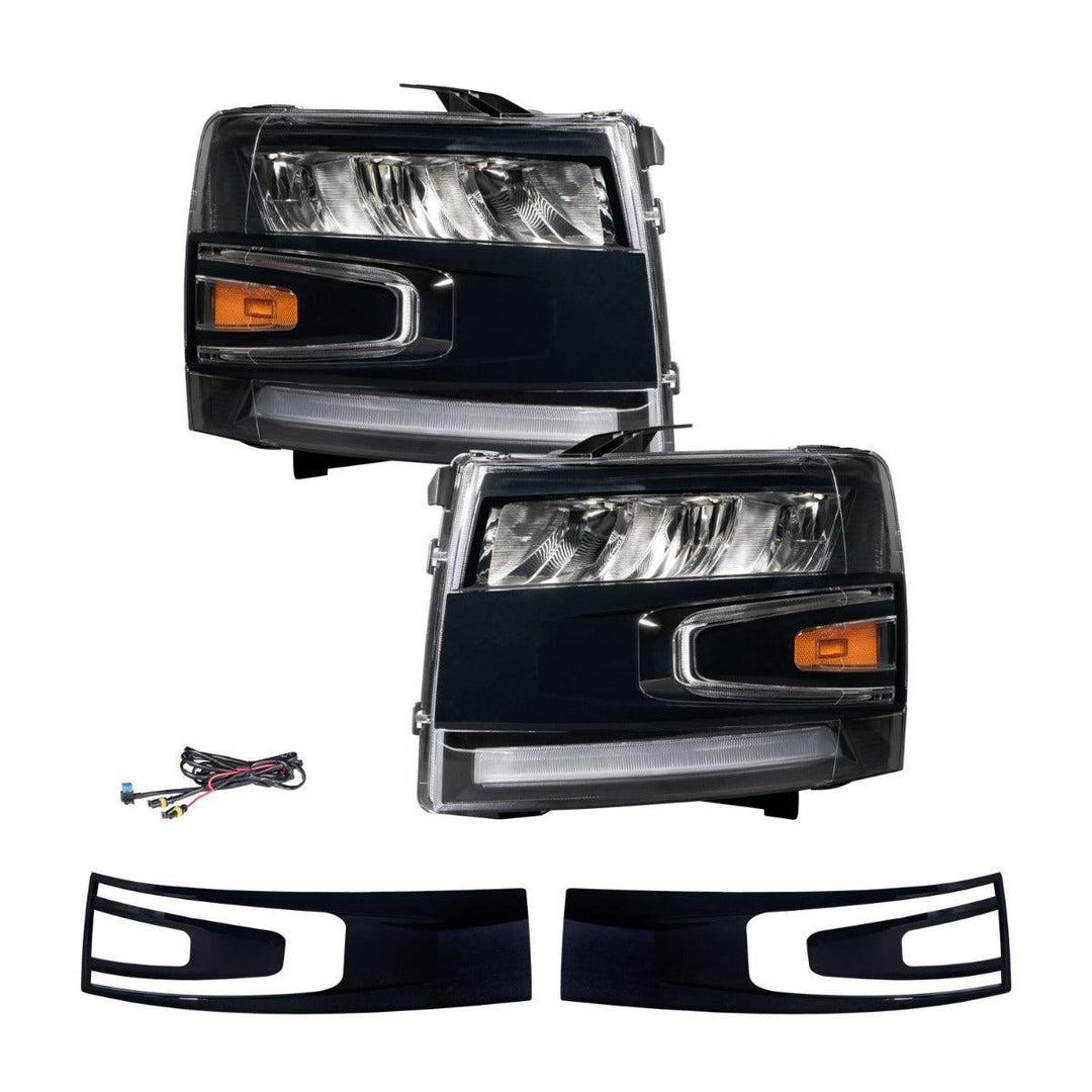 Form Lighting 2007-2013 Chevrolet Silverado LED Reflector Headlights-3