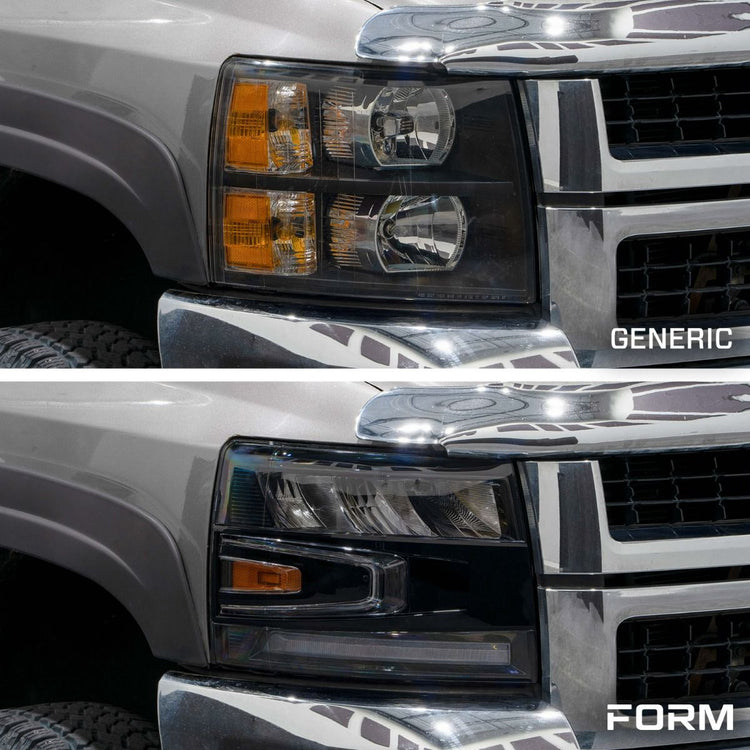 Form Lighting 2007-2013 Chevrolet Silverado LED Reflector Headlights-7