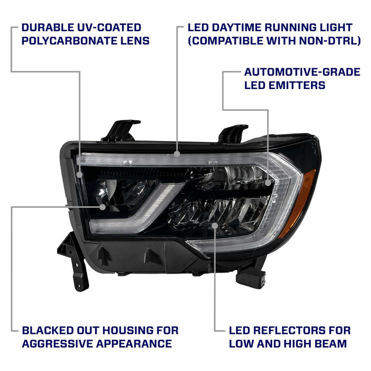 Form Lighting 2007-2013 Toyota Tundra and 2008-2017 Sequoia LED Reflector Headlights-6