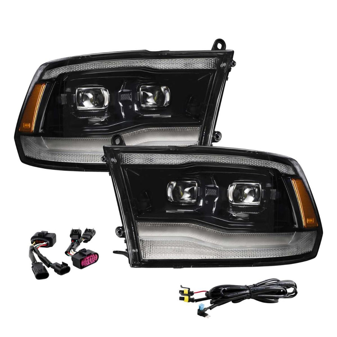 Form Lighting 2009-2018 RAM 1500/2500/3500 LED Projector Headlight (Pair)-3