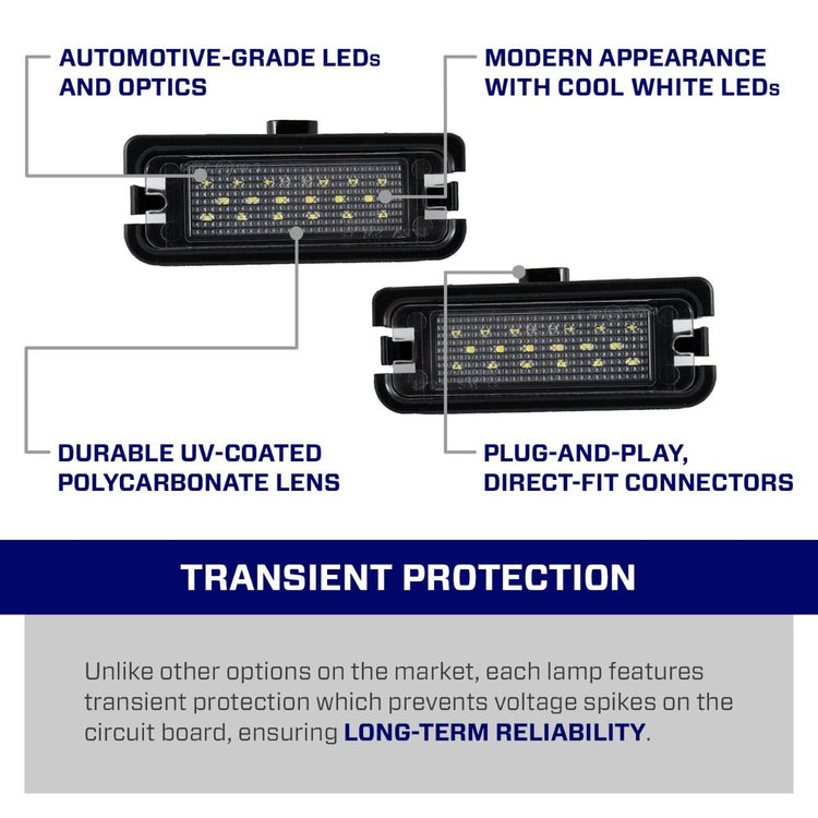 Form Lighting 2015-2025 Ford Mustang LED License Plate Lights (pair)-5