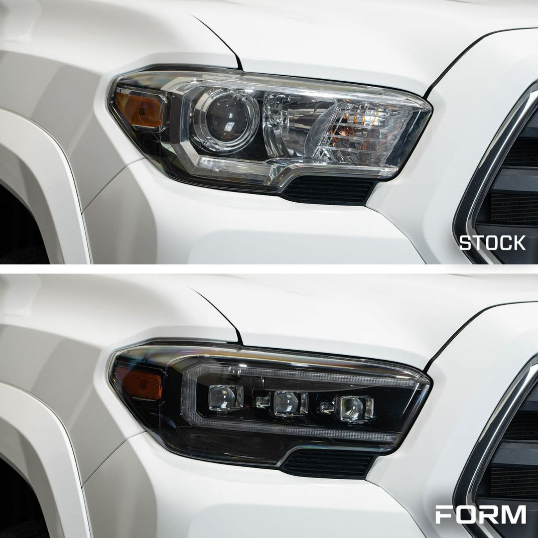 Form Lighting 2016-2023 Toyota Tacoma Sequential LED Projector Headlights with Selectable DRL (pair)-10