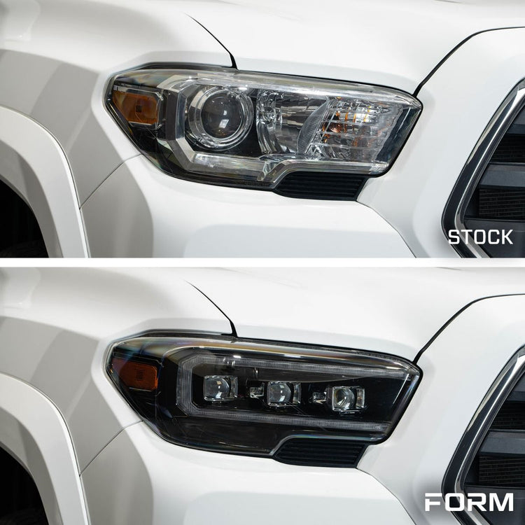 Form Lighting 2016-2023 Toyota Tacoma Sequential LED Projector Headlights with Selectable DRL (pair)-10