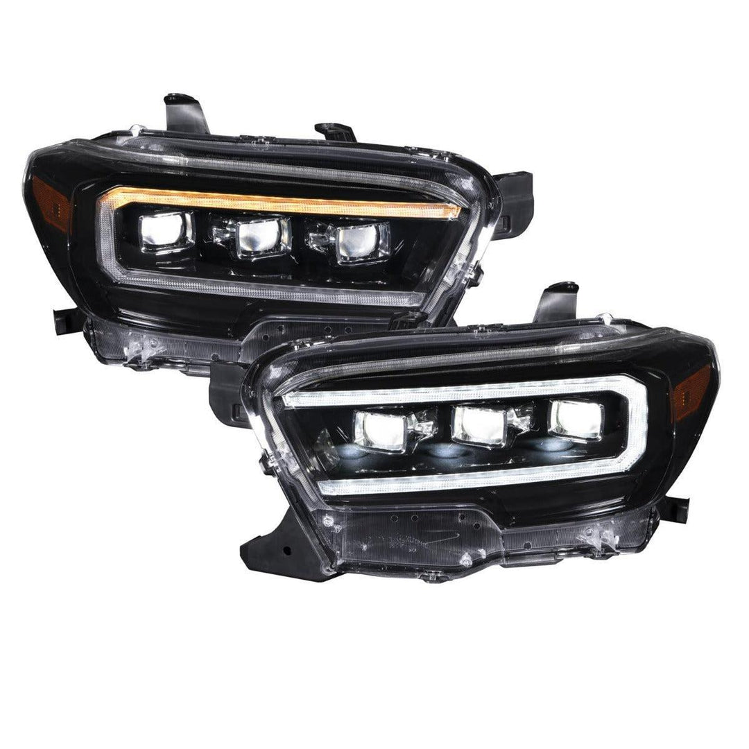 Form Lighting 2016-2023 Toyota Tacoma Sequential LED Projector Headlights with Selectable DRL (pair)-2