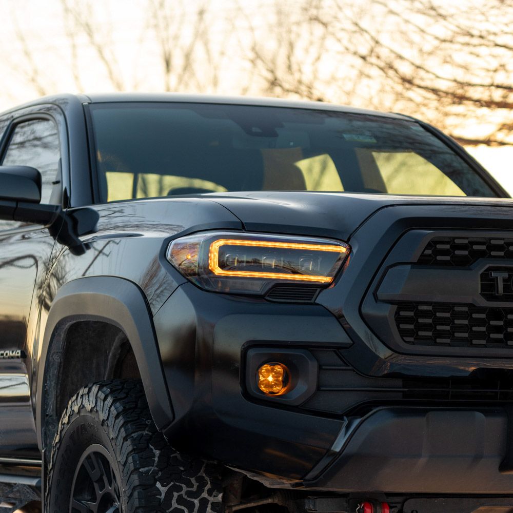 Form Lighting 2016-2023 Toyota Tacoma Sequential LED Projector Headlights with Selectable DRL (pair)-9