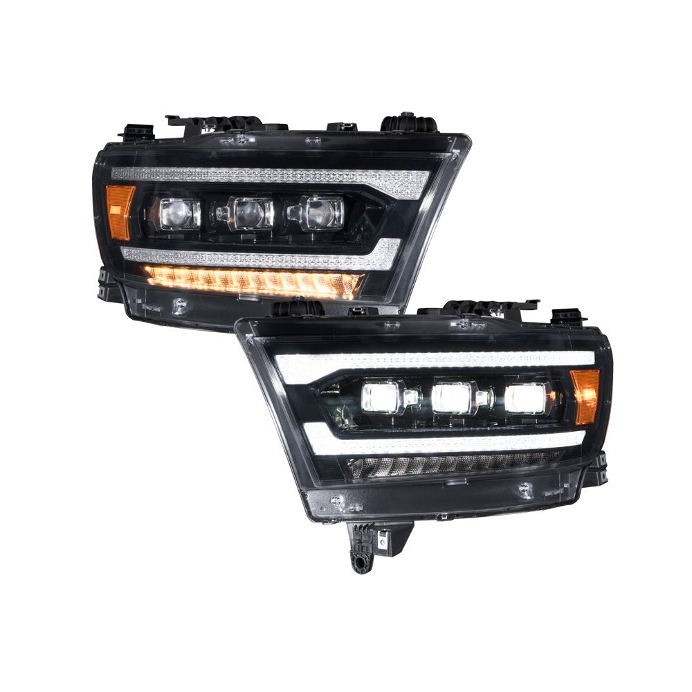 Form Lighting 2019-2024 Ram 1500 Sequential LED Projector Headlights (pair)-2