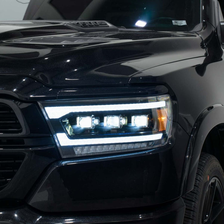 Form Lighting 2019-2024 Ram 1500 Sequential LED Projector Headlights (pair)-3