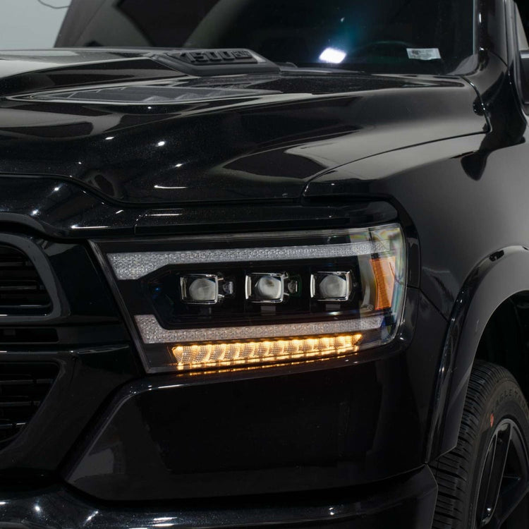 Form Lighting 2019-2024 Ram 1500 Sequential LED Projector Headlights (pair)-5