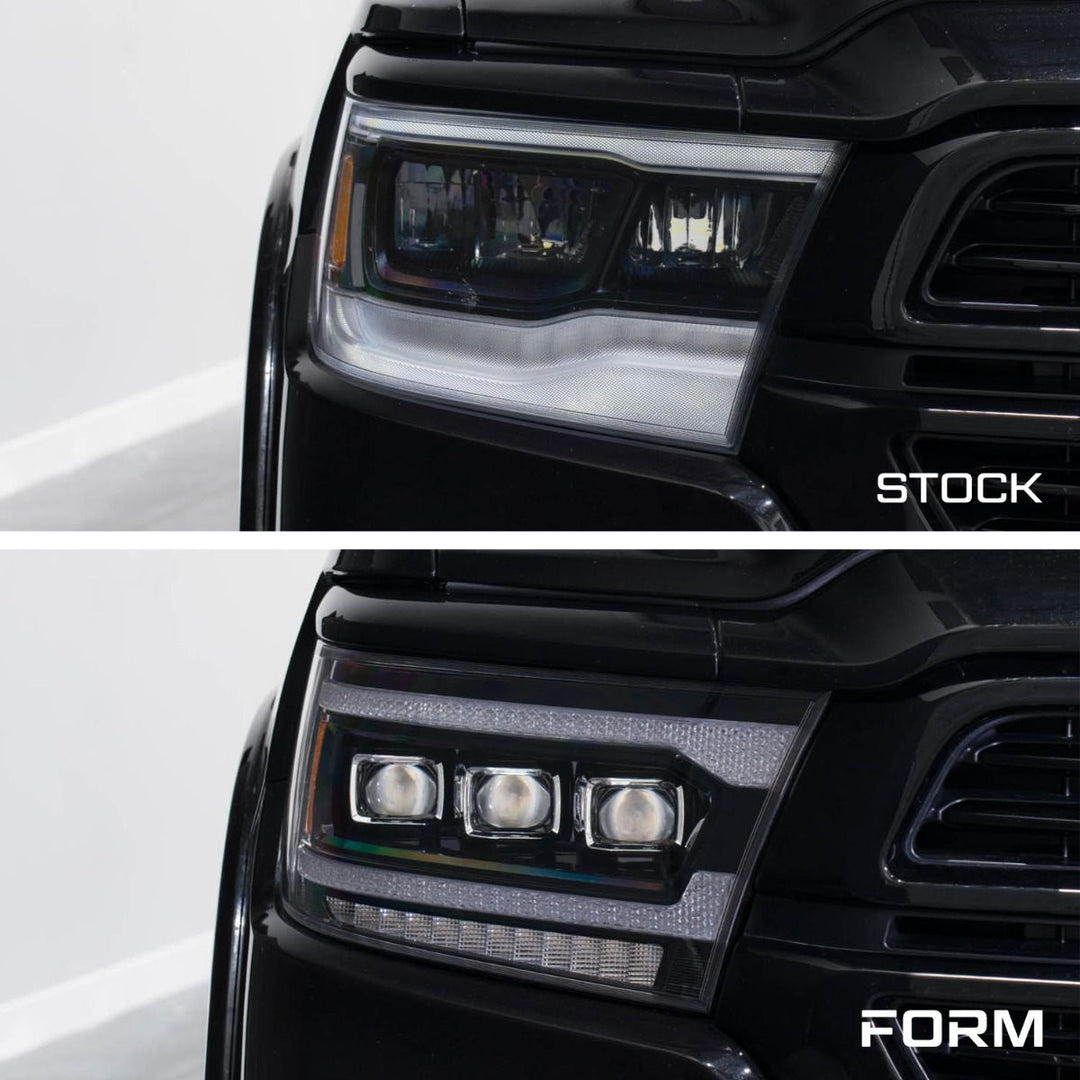 Form Lighting 2019-2024 Ram 1500 Sequential LED Projector Headlights (pair)-8