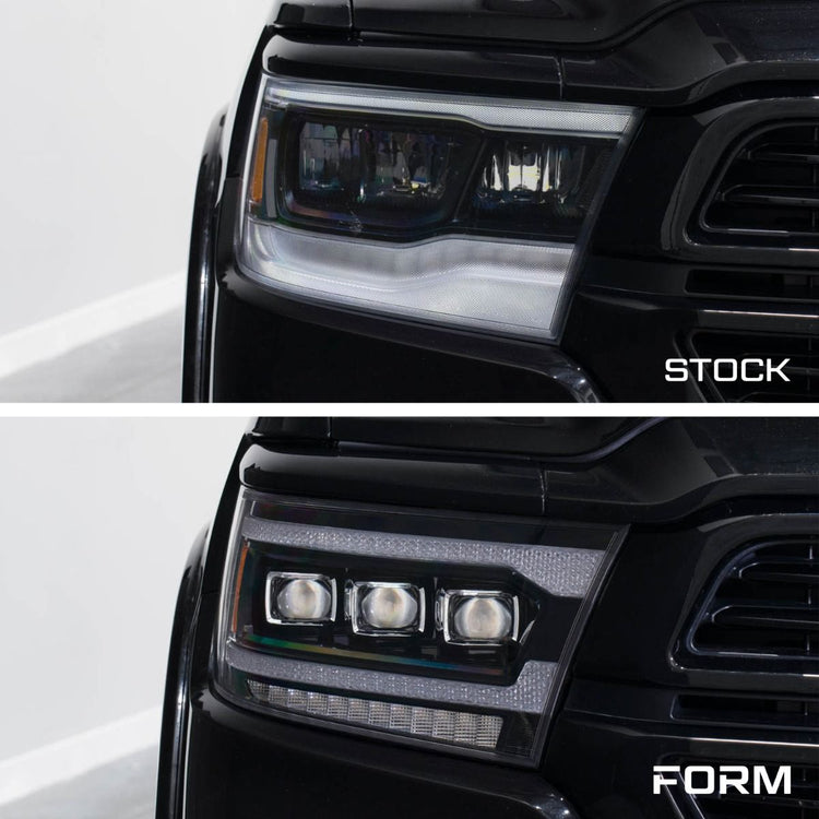 Form Lighting 2019-2024 Ram 1500 Sequential LED Projector Headlights (pair)-8