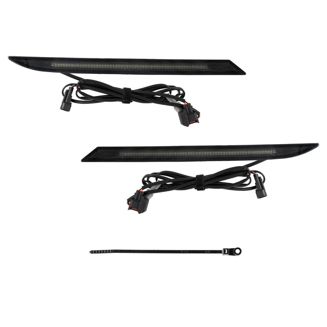 Form Lighting 2024 Ford Mustang LED Rear Reflectors (Smoked)-2