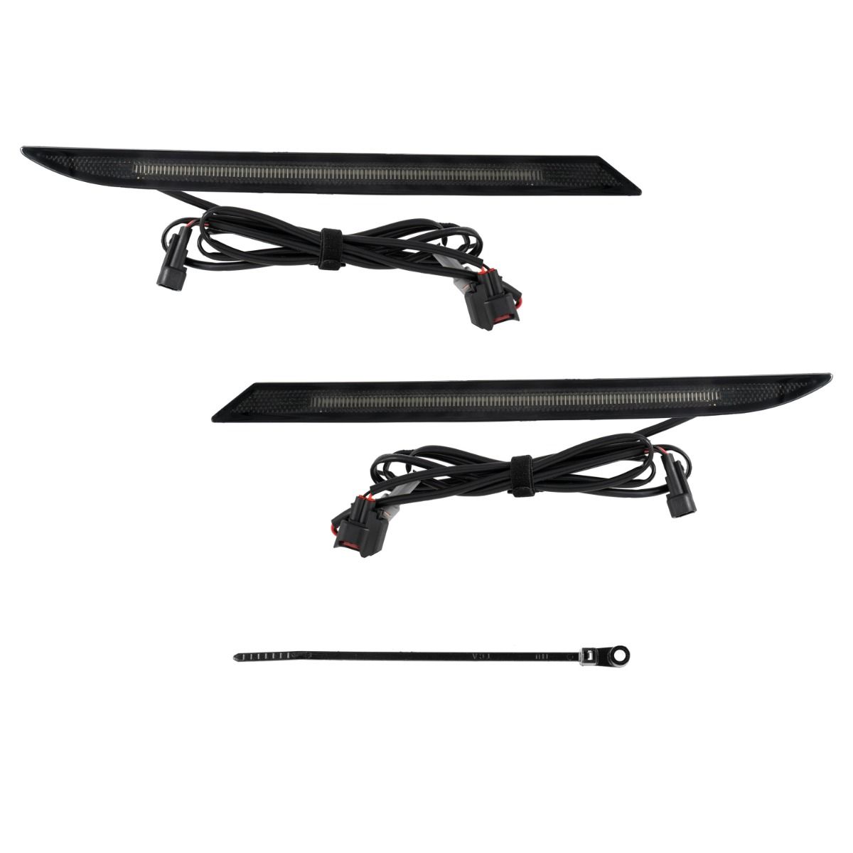 Form Lighting 2024 Ford Mustang LED Rear Reflectors (Smoked)-2