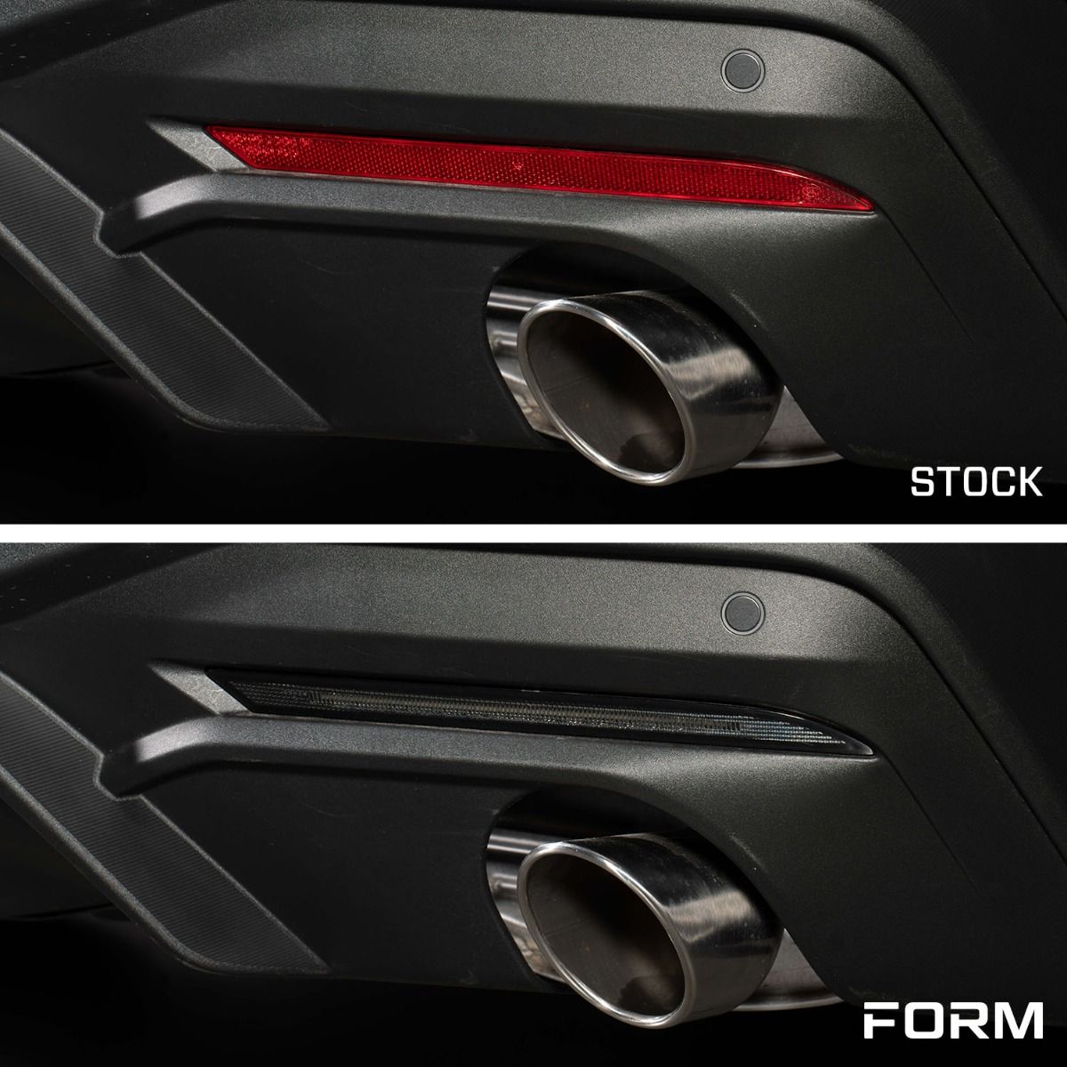 Form Lighting 2024 Ford Mustang LED Rear Reflectors (Smoked)-4