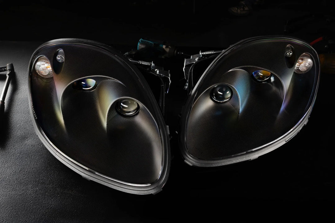 Founders Headlights: Ferrari 360 (LHD/Carbon Fiber)-1