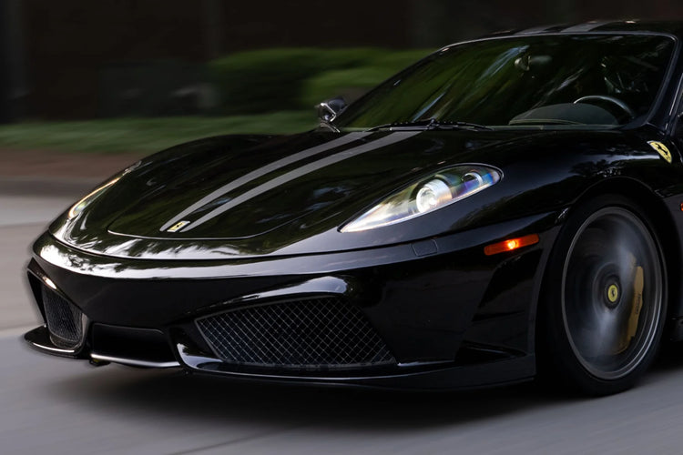 Founders Headlights: Ferrari 430 (LHD/Carbon Fiber/Amber)-1